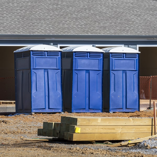 what is the maximum capacity for a single porta potty in Wesley Chapel NC